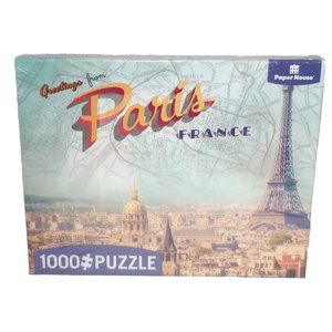 Greetings From Paris France 1000 Piece Jigsaw Puzzle